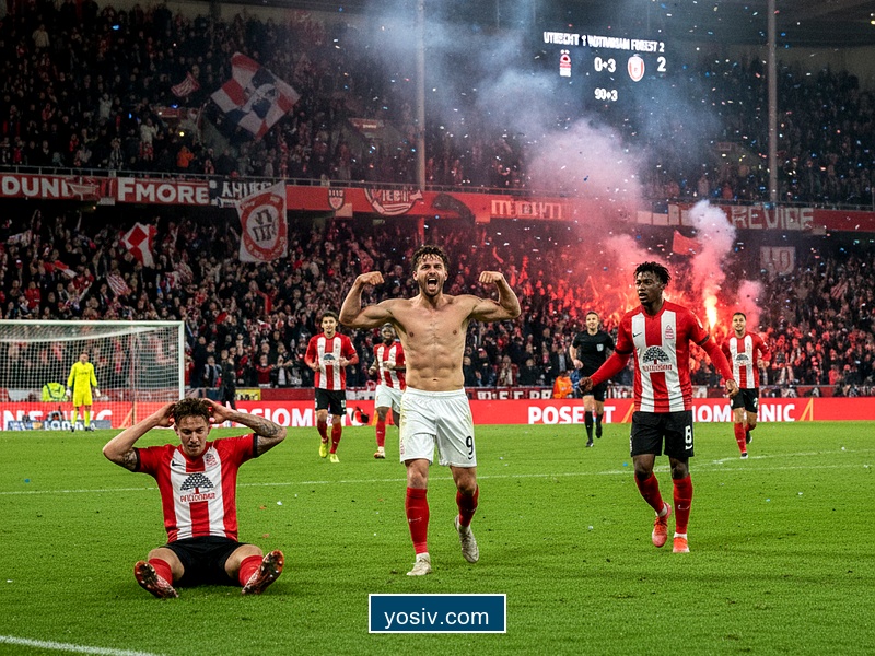 Utrecht 1 Nottingham Forest 2: Jesus grabs vital late winner in quest for automatic Europa League last 16 spot