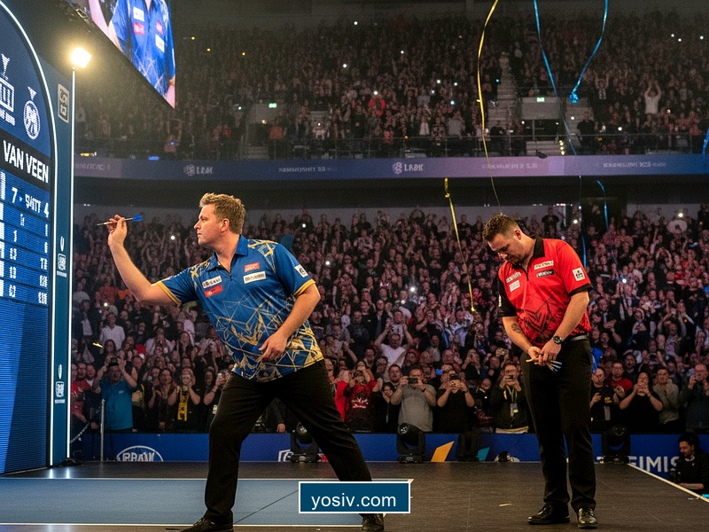 Van Veen battles to first World Championship win as seed Smith knocked out